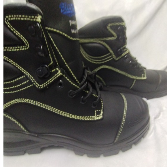 Blundstone 994 Mens 11.5 Black Leather Safety‎ Steel Toe Metguard Work Boots NEW